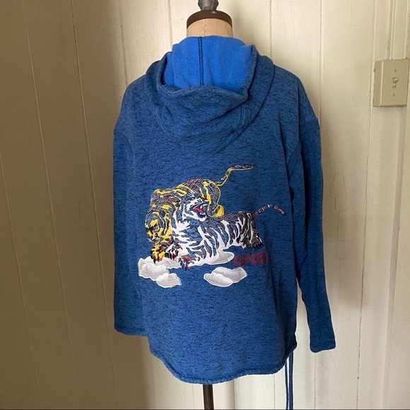 KENZO Men's sz S Embroidered Tiger Zip Up HOODIE - Picture 4 of 15